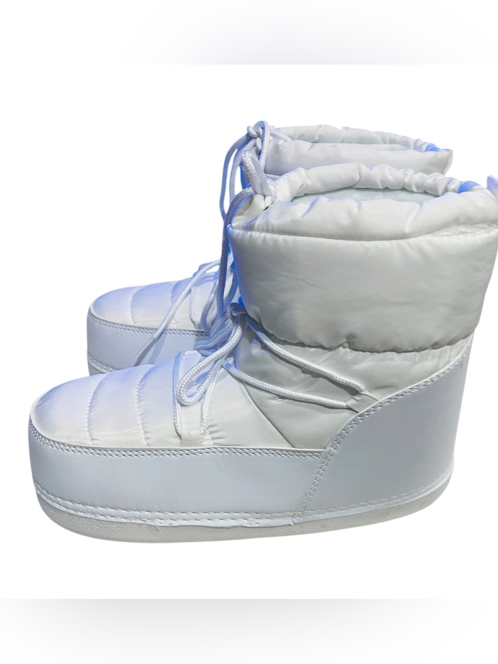 Womens Winter Snow Boots Anti-Slip Ankle Booties Warm Lining Lace-up Outdoor 7.5